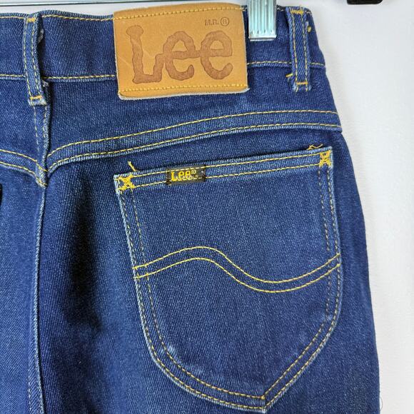 VINTAGE DARK WASH DENIM JEANS LEE size 6 - Picture 6 of 10